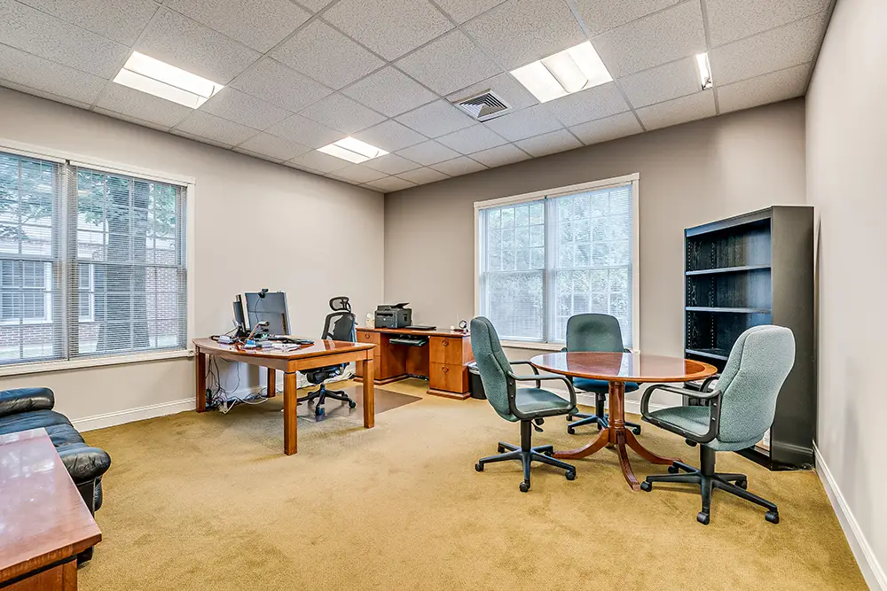 Spacious offices and conference rooms